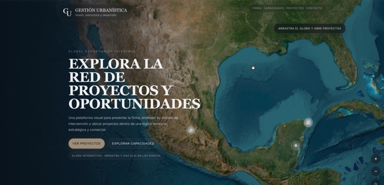 Web 3D inmersiva de GU · Gestión Urbanística